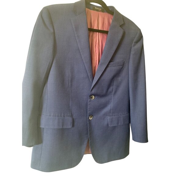 Tiglio Luxe Mens Navy Blazer size 42 - Picture 1 of 10